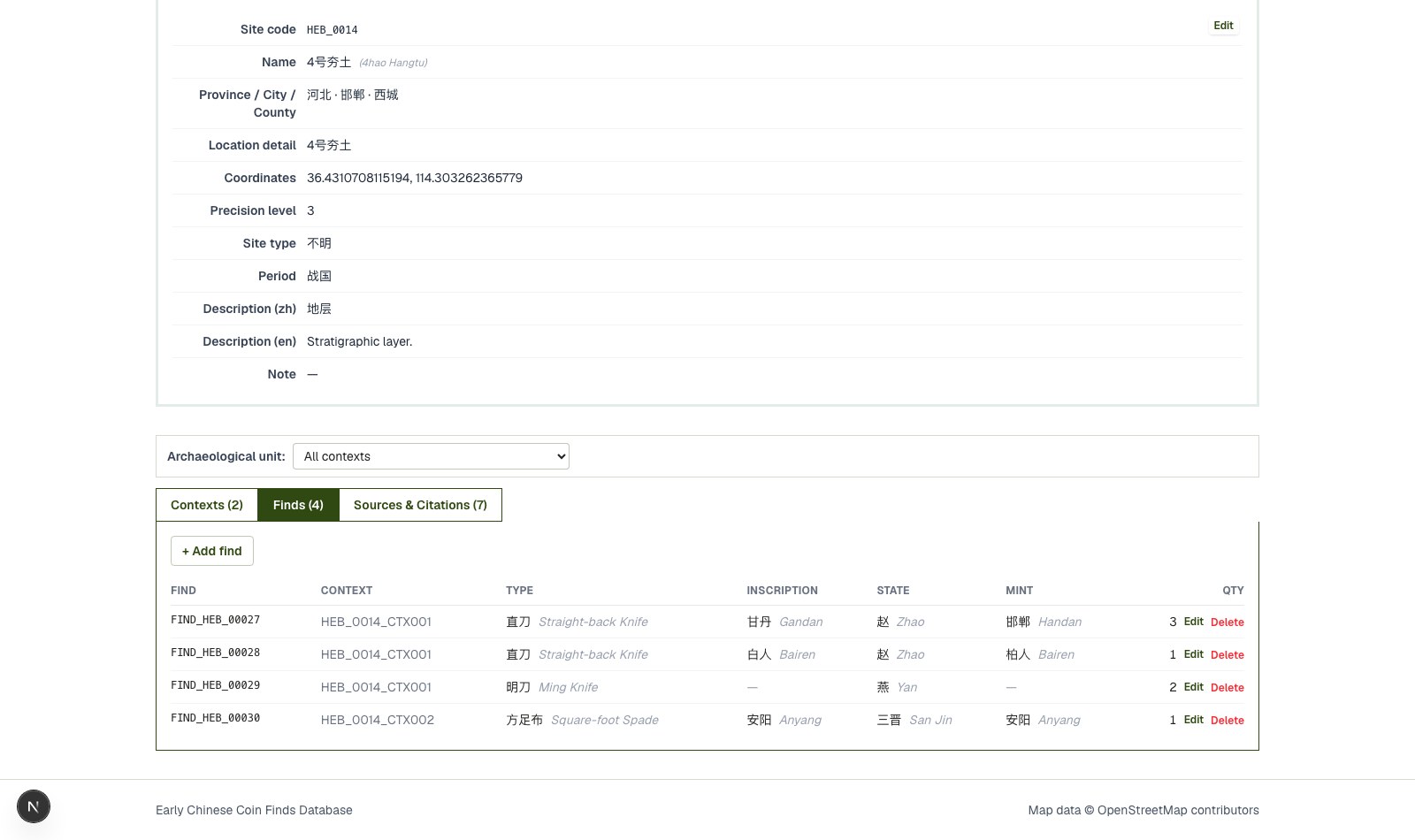 Find Site Pages 07 site tab finds