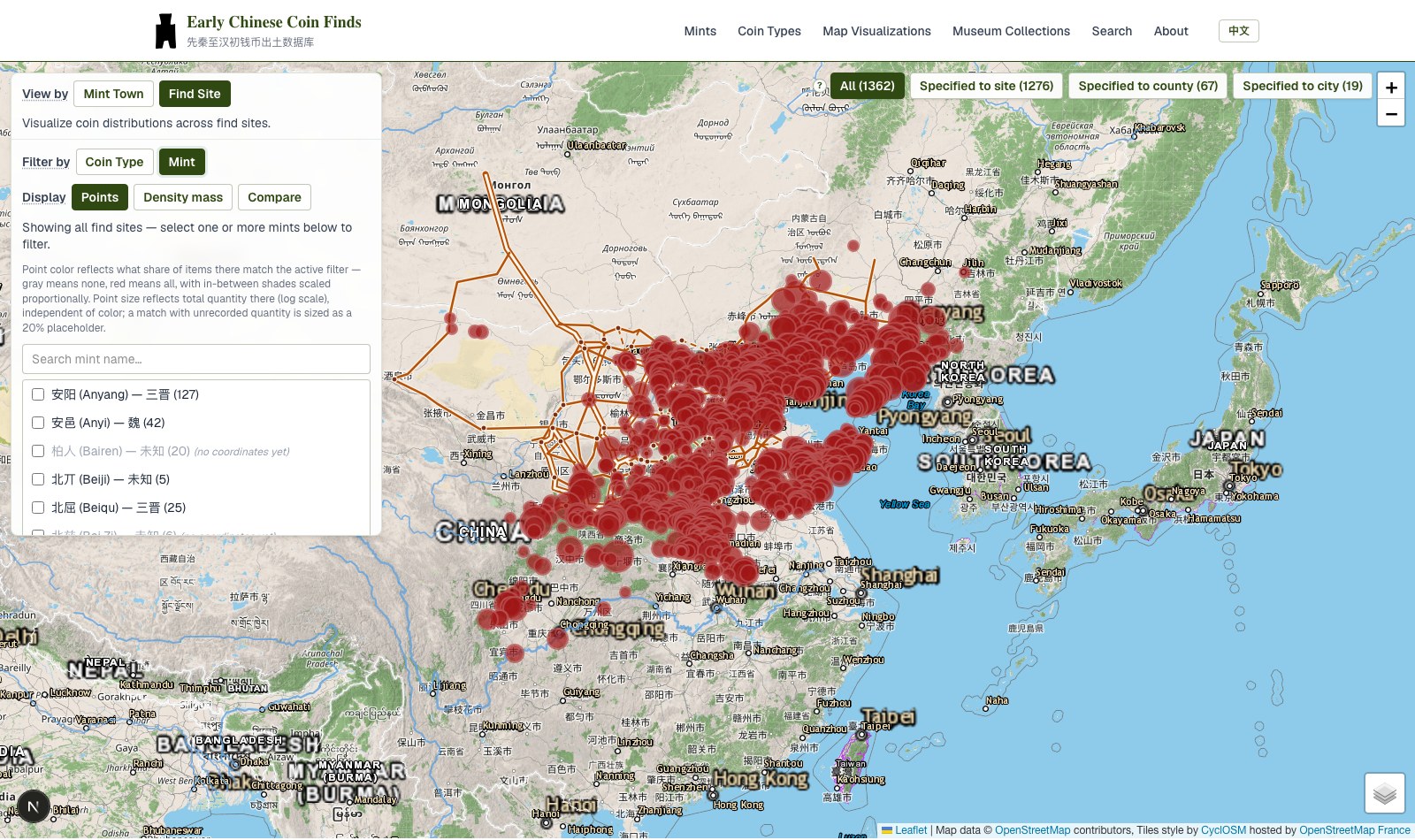 Map visualization — 16 viz find site mint filter