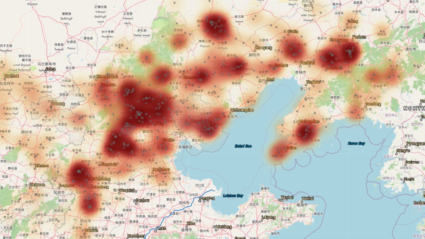 Preset map view — demo knife density